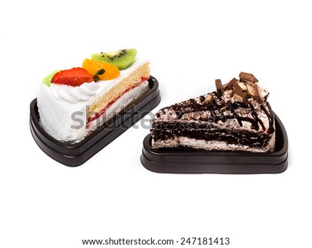 Low-calorie cake, Chocolate & Fruit Cake