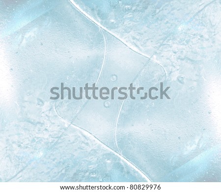 abstract ice cube for background