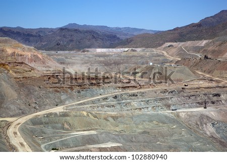 Open Pit Copper Mine near Hayden, Arizona