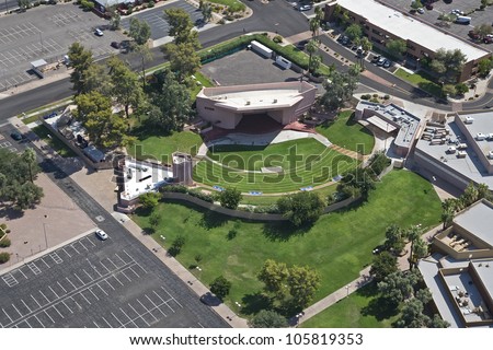 Outdoor entertainment and event area in Mesa, Arizona