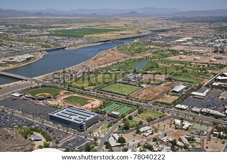 Aerial view of the Arizona State University Golf Course