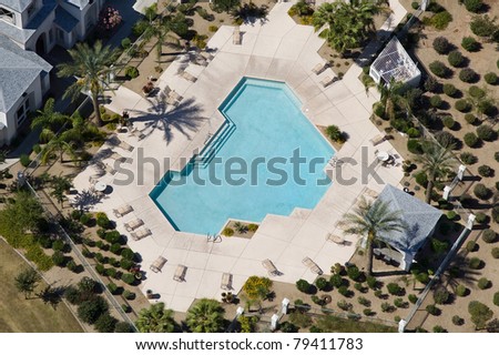 Large Apartment Complex Swimming Pool