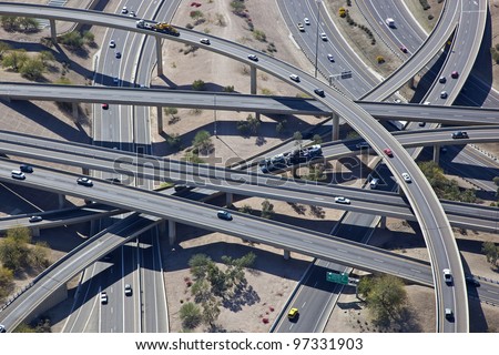 Aerial view of the Mini Stack Interchange