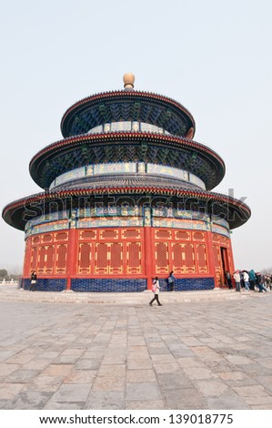 Hall of Prayer for Good Harvests in The Temple of Heaven (Altar of Heaven) in Beijing, China