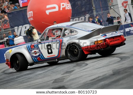 WARSAW - JUNE 18: Porsche 911 Carrera RSR from 1973 classic car during VERVA Street Racing Show on June 18, 2011 in Warsaw, Poland. It is largest event of its kind held in Poland.