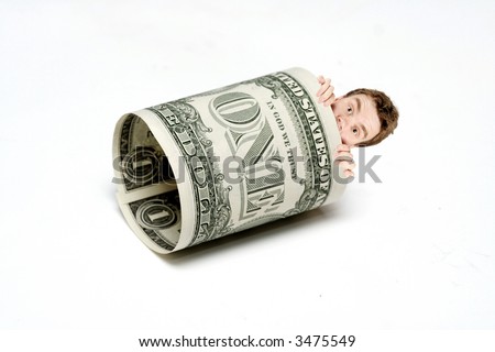 Rolling around in a dollar, you can flip the image if you like
