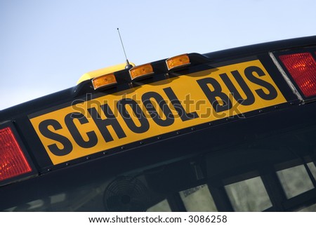 A new style North American school bus sign.