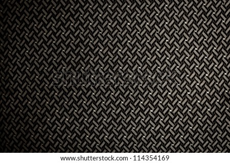 Black and brown vintage fabric with pattern