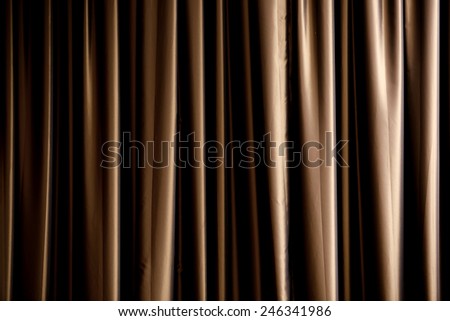 Dark gold curtain texture background