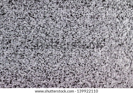 TV noise from a real television
