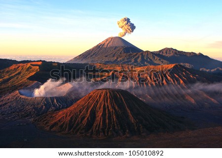 Volcanoes of Bromo National Park, Java, Indonesia . The second edition with the expanded dynamic range