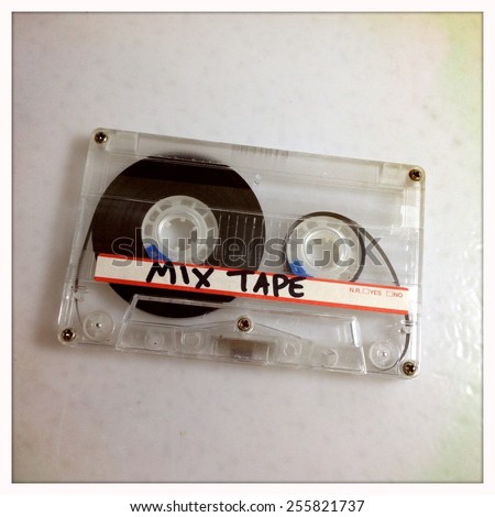 Instagram filtered image of a mix tape cassette