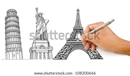 pisa drawing