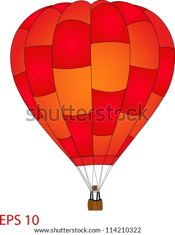 Hot Air Balloon Vector, EPS 10.