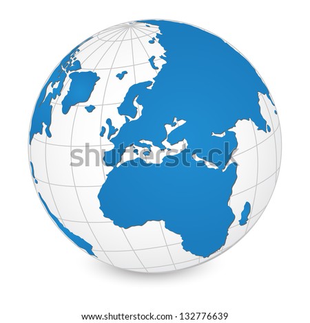 World Map and Globe Detail Vector Illustration EPS 10 World Map and Globe Detail Vector Illustration EPS 10