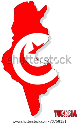 stock photo : tunisia map