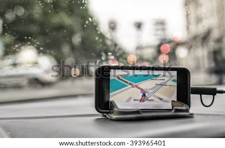 In Car Gps Navigation System.