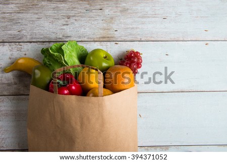 grocery shopping concept photo