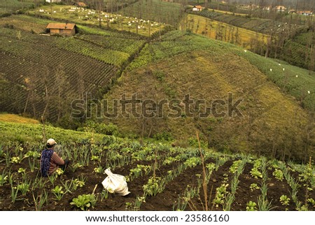 a farmer relaxing after a long day work