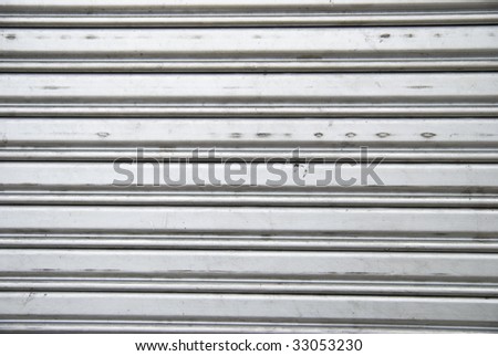 Metal room with stainless steel roll up door