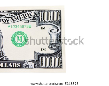 One million dollar bill