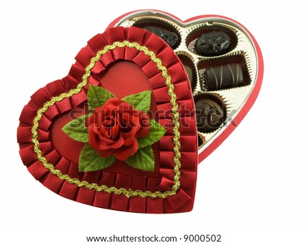 Valentines chocolate box
