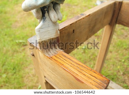 Painting wood furniture