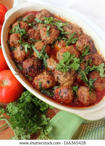 Meat balls with sauce