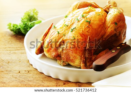 Whole roasted turkey