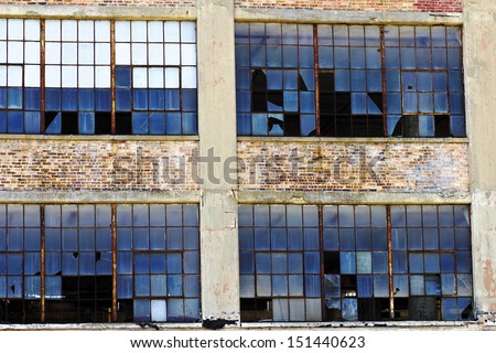 Urban Automotive Blight - Abandoned Automotive Factory - Worn, Broken and Forgotten I