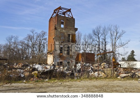 Urban Factory Blight - Abandoned Factory - Worn, Broken and Forgotten VI