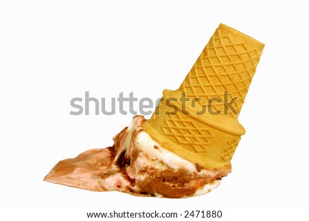 Neapolitan Ice-cream cone
