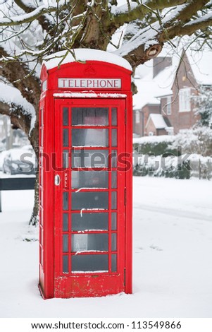 Telephone box in UK