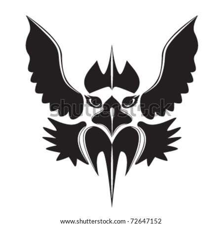 stock vector eagle tattoo
