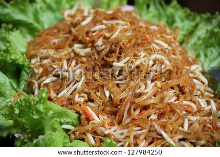 famous Thai\'s dish Phad thai. Fried noodle