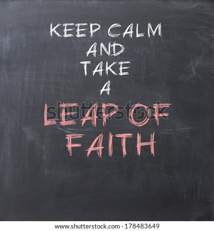 Leap of faith