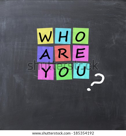 Who are you question about your personal identity on blackboard