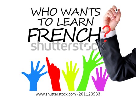 Learning French language concept