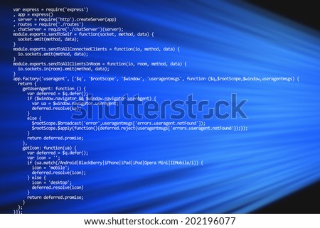 Web programming code