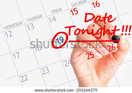 First date reminder on calendar