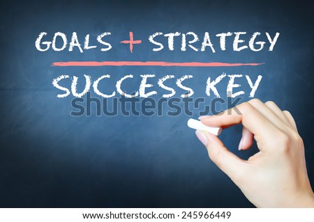 Goals and strategy concept