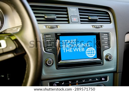 Browse internet in your car