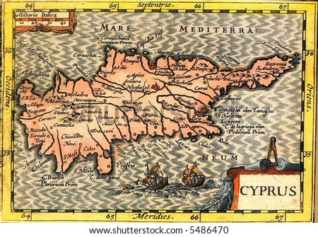 Cyprus ancient map