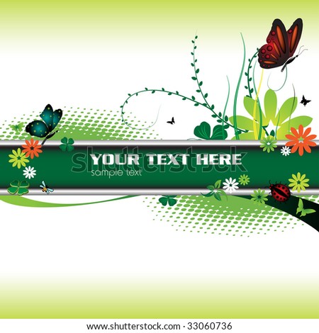 banner background green. ackground with green