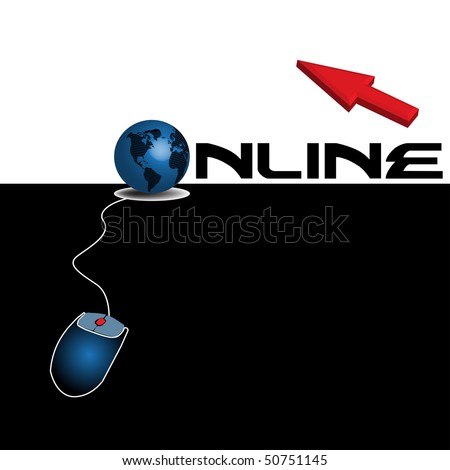computer mouse arrow. red cursor, computer mouse