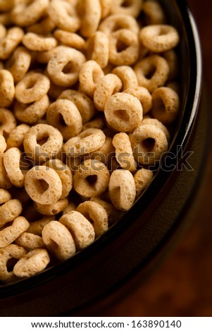 Breakfast Cereal - This is a close up macro shot of breakfast cereal in a bowl. Shot with a shallow depth of field.