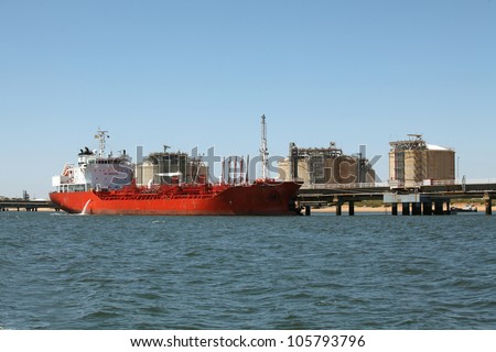 Oil tanker ship. Oil and gas industry.