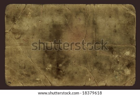 Vintage old  paper on grunge textured wall