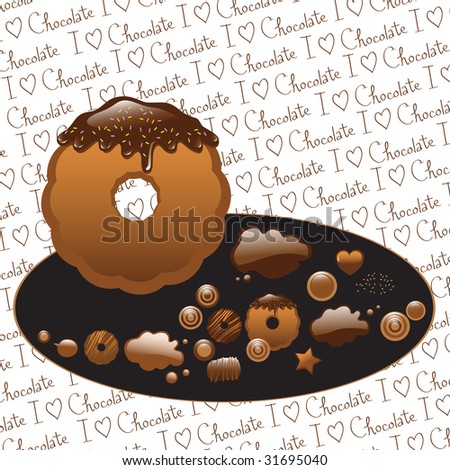 chocolate wallpaper. stock vector : Chocolate