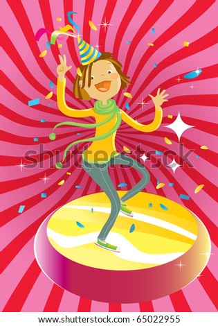 cartoon girl dancing, Cartoon Girl Dancer. cartoon girl dancing,